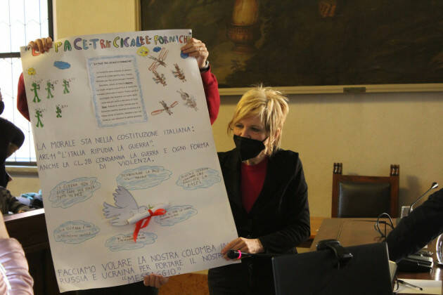 Donati al Consiglio Comunale manifesti per la pace