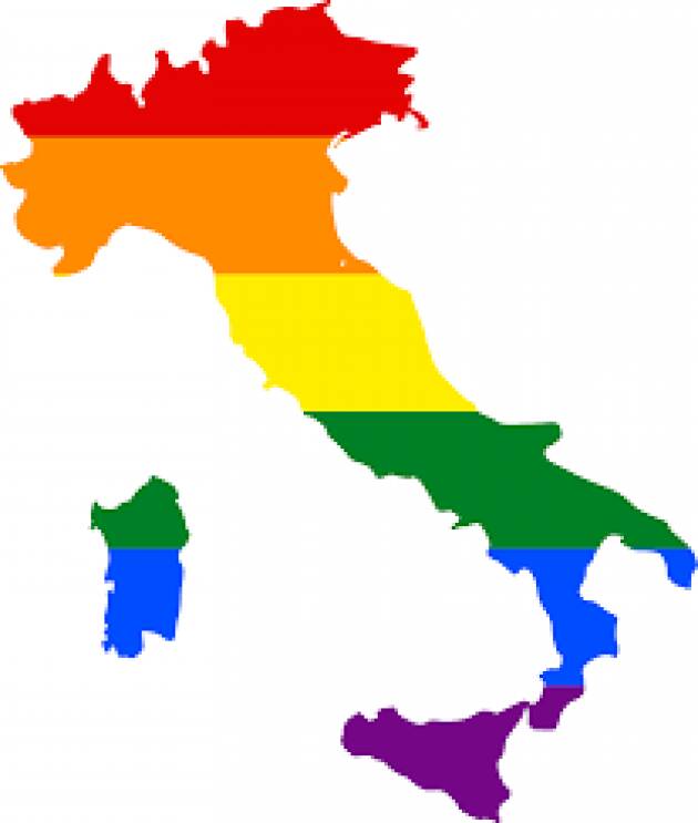 Lgbtq+ civilmente uniti e discriminati.