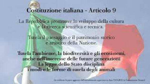 Costituzione Italiana articolo 9