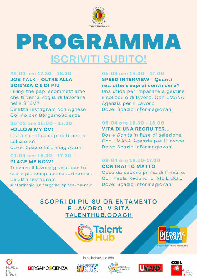 Bergamo: JOB WEEKS 2022