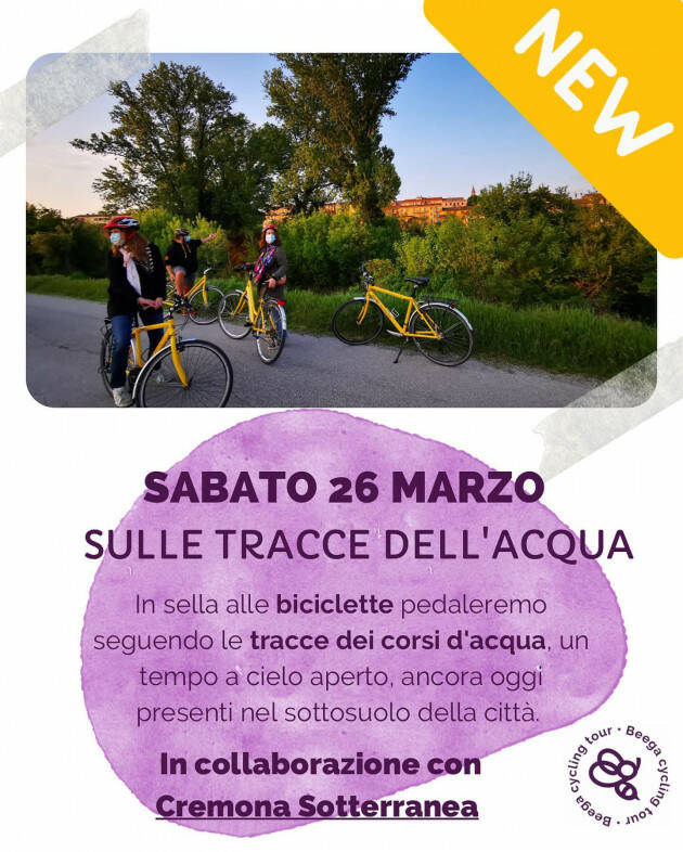 Domani pomeriggio Beega Tour: 'Sulle tracce dell'acqua'