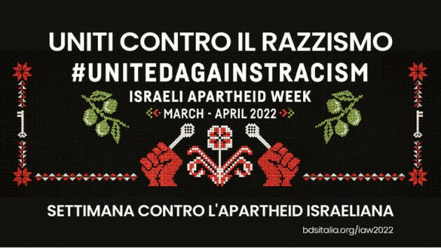 20 marzo-5 aprile 2022. 18° Settimana contro l’Apartheid israeliana.
