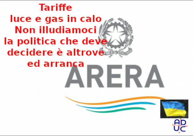 Tariffe luce e gas in calo. Non illudiamoci, la politica che deve decidere è altrove ed arranca