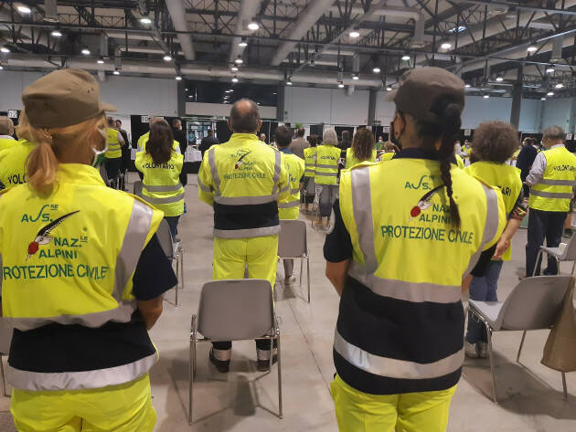 Protezione civile: ieri l'ultimo giorno all'Hub vaccinale di Cremona