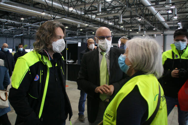 Protezione civile: ieri l'ultimo giorno all'Hub vaccinale di Cremona