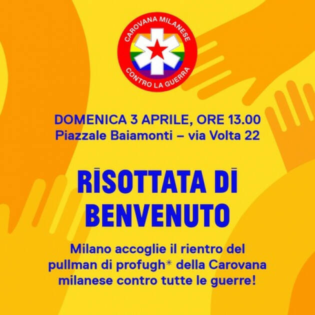 Tornata 'Carovana milanese' con 54 profughi