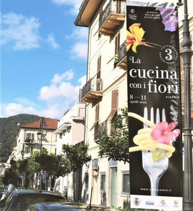 Ad Alassio tutto pronto per il ''Festival della Cucina con i Fiori''