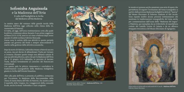 MOSTRA ''SOFONISBA ANGUISSOLA E LA MADONNA DELL’ITRIA''