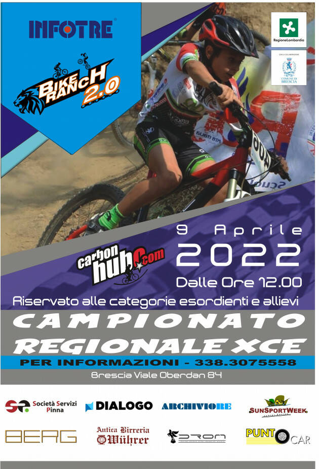 Sabato a Brescia il Campionato Regionale XCE Lombardia 2022: si corre al Bike Ranch 2.0