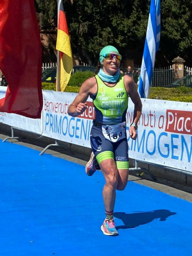 Gloria Cisotto quarta classificata nel duathlon di Piacenza