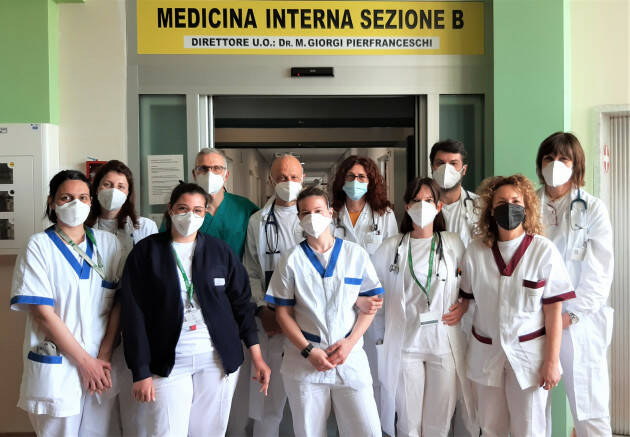 RICONOSCIMENTO PRESTIGIOSO AL REPARTO DI MEDICINA