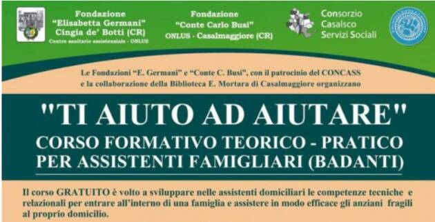 Fondazione Germani e Busi Ti aiuto ad Aiutare conso formazione