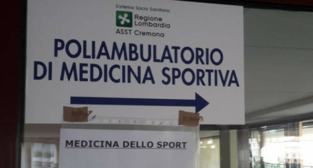 ASST CREMONA MEDICINA DELLO SPORT, IL SERVIZIO SARÀ RIATTIVATO