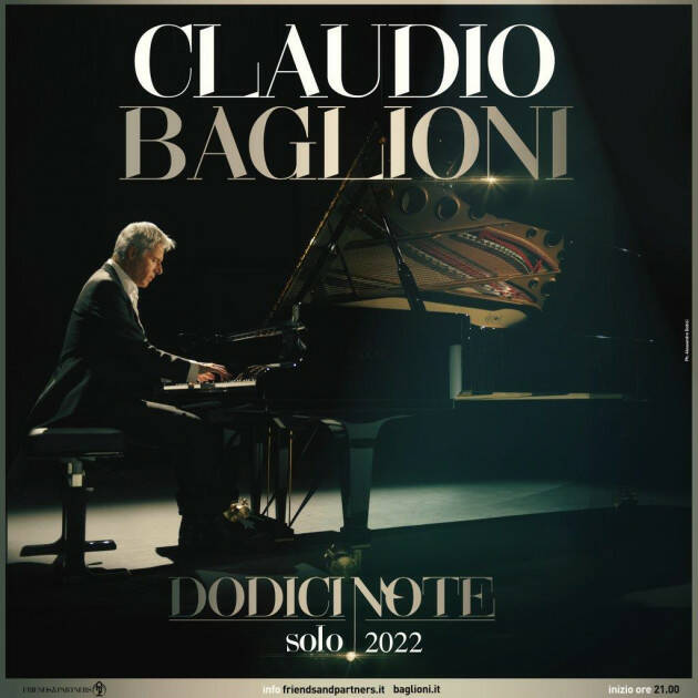 CLAUDIO BAGLIONI AL TEATRO PONCHIELLI MARTEDI' 26 APRILE