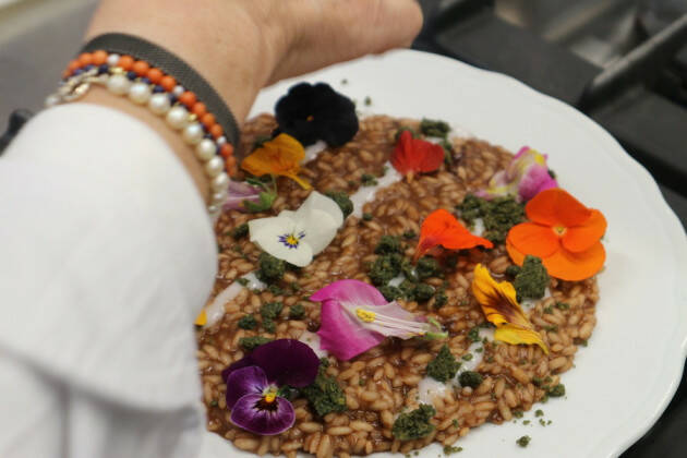 Online la ricetta di traveleat ''Risotto con cioccolato fondente''