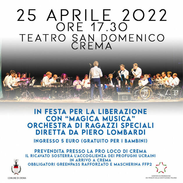 MagicaMusica in concerto per la Festa della Liberazione 25 aprile 2022