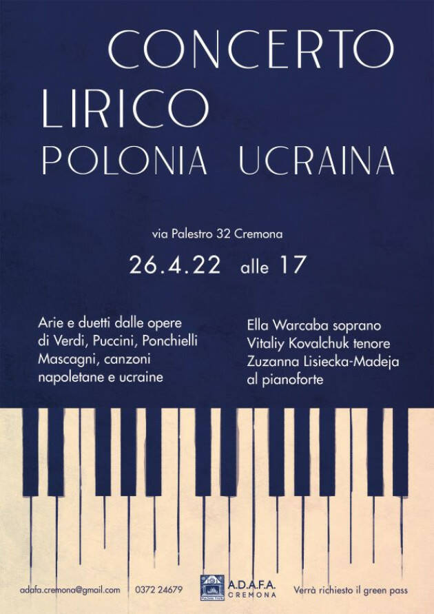 ADAFA CR  'Concerto lirico Polonia - Ucraina'