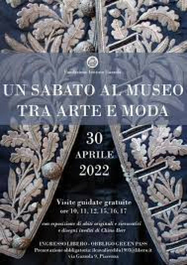 Piacenza: ''Sabato al museo tra arte e moda''