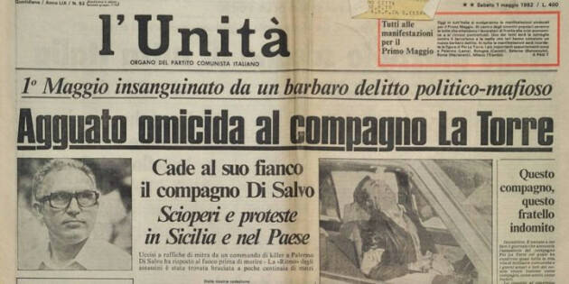 Delitto La Torre  QUELLA MATTINA A PALERMO  Un ricordo di Agostino Spataro