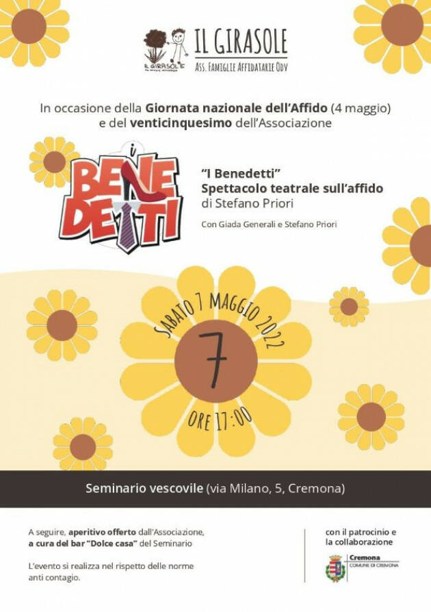  Affido, 25 anni dell'Associazione Il Girasole  di Cremona 