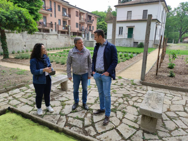 Il candidato sindaco del centrosinistra Fabio Bergamaschi ha incontrato il presidente del Parco del Serio Basilio Monaci e la direttrice Laura Comandulli