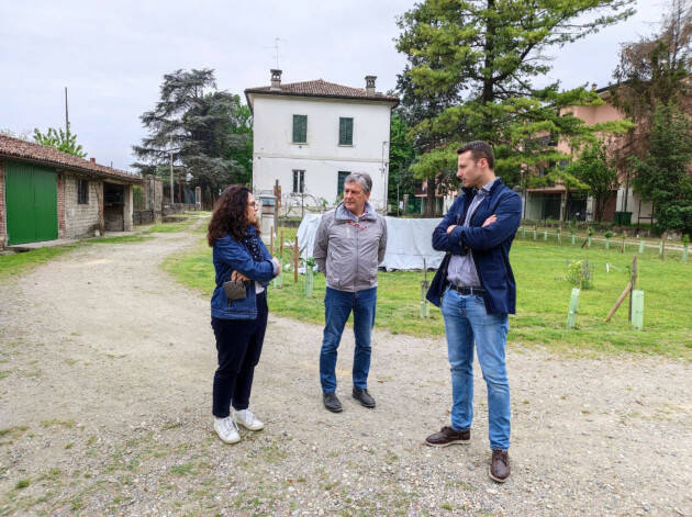 Il candidato sindaco del centrosinistra Fabio Bergamaschi ha incontrato il presidente del Parco del Serio Basilio Monaci e la direttrice Laura Comandulli