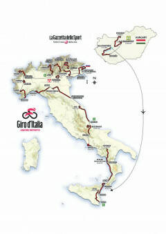 Parte oggi l'edizione 105 del Giro d'Italia: Altimetria e percorso di tutte le tappe