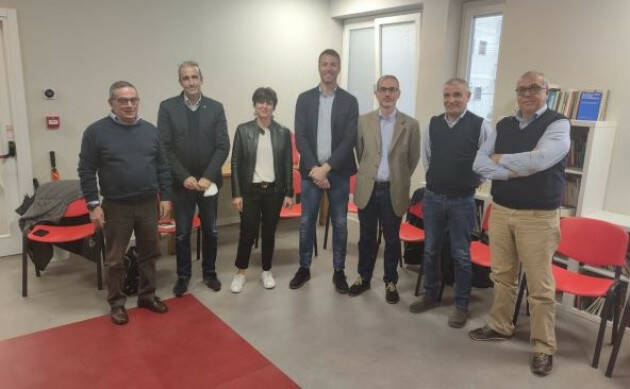 Crema Fabio Bergamaschi incontra i sindacato di Cgil-Cisl-Uil
