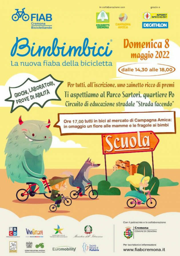 Cremona Bimbimbici 8 maggio 2022 Organizza FIAB