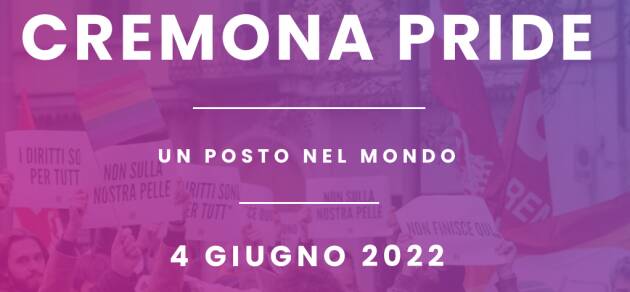 Patrocinio del Comune di Crema  al primo Cremona Pride