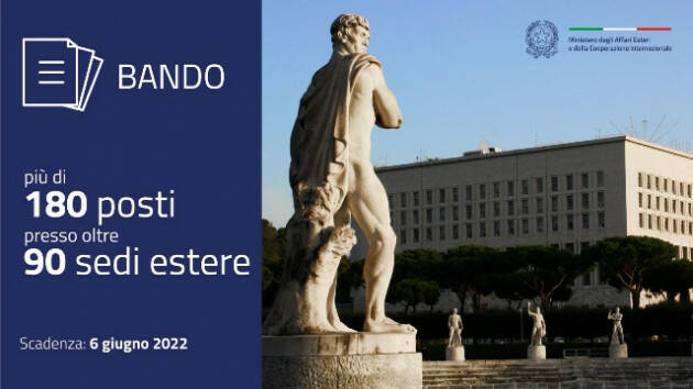 Tirocini in Ambasciata: il nuovo bando Maeci – Mur - Crui