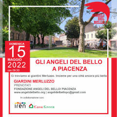 Piacenza: ''CamminPulendo'', domenica 15 maggio ai giardini Merluzzo