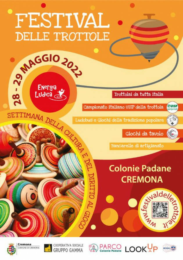 Energia Ludica FESTIVAL DELLE TROTTOLE 28-29 maggio 2022 – CREMONA 