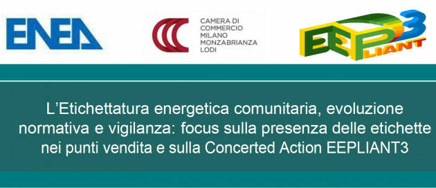 Focus: L’Etichettatura energetica comunitaria, evoluzione normativa e vigilanza