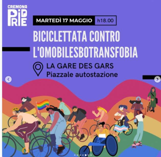 CR PRIDE17 maggio: Giornata internazionale contro l'Omobitransfobia