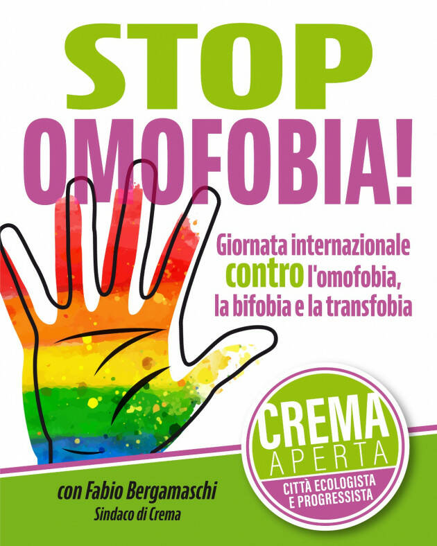 Crema Città Aperta contro ogni discriminazione per orientamento sessuale