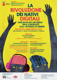 Evento finale per ''La rivoluzione dei nativi digitali: fare buon uso dei media per il contrasto alla violenza di genere''