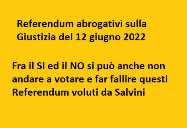  Referendum Giustizia  Letta (PD) è per il NO ma lascia libertà di coscienza|G.C.Storti