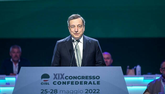 Congresso  Cisl  Mario Draghi ha detto che quest'anno pagheremo meno tasse