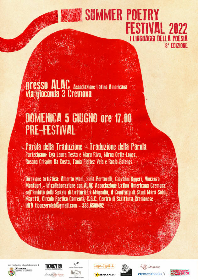 Il Summer Poetry Festival 2022, I Linguaggi della Poesia, 8a edizione,