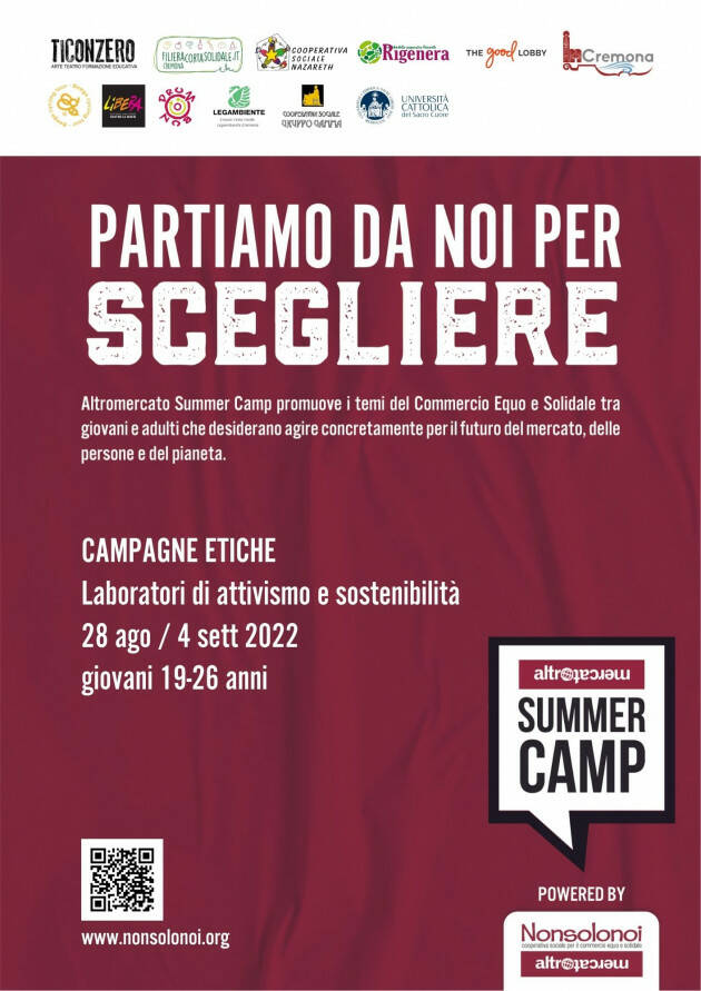 (CR) A scuola di attivismo: aperte le iscrizioni al Summer Camp 