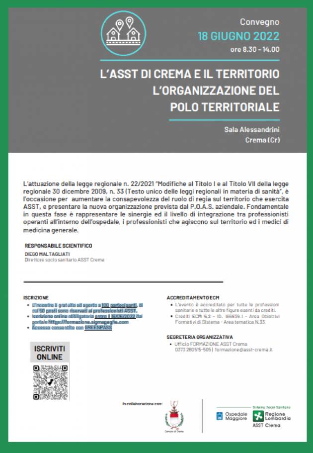 L’ASST DI CREMA E IL TERRITORIO: L’ORGANIZZAZIONE DEL POLO TERRITORIALE