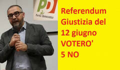 Cremona Referendum Giustizia Il PD voterà 5 NO | Vittore Soldo (s.p. PD)