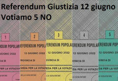 Cremona Referendum Giustizia 12 giugno   APPELLO PER 5 NO