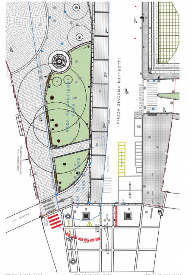 Partono i lavori lungo la circonvallazione Paltrinianoe di Piazza Matteotti a BG