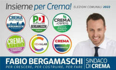 Elezioni Crema'22.Fabio Bergamaschi (centrosinistra) al ballottaggio con il  49,28% 