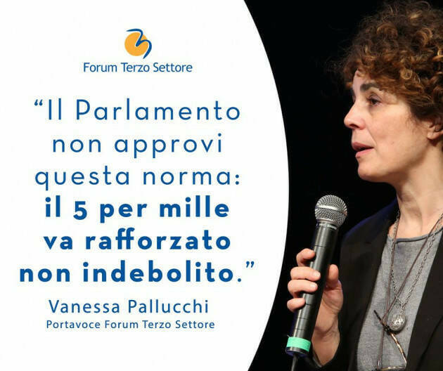 FORUM TERZO SETTORE 5 PER MILLE,: POLITICA SI RAVVEDA