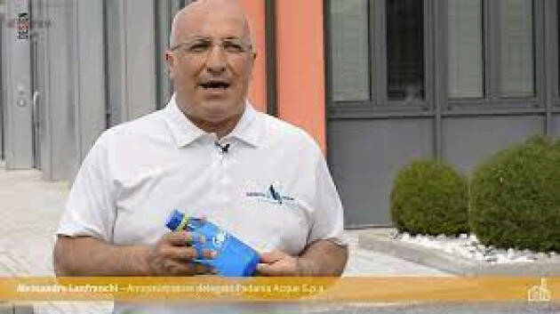 Alessandro Lanfranchi (AD Padania Acque)  soddisfatto titolo migliore azienda 2018
