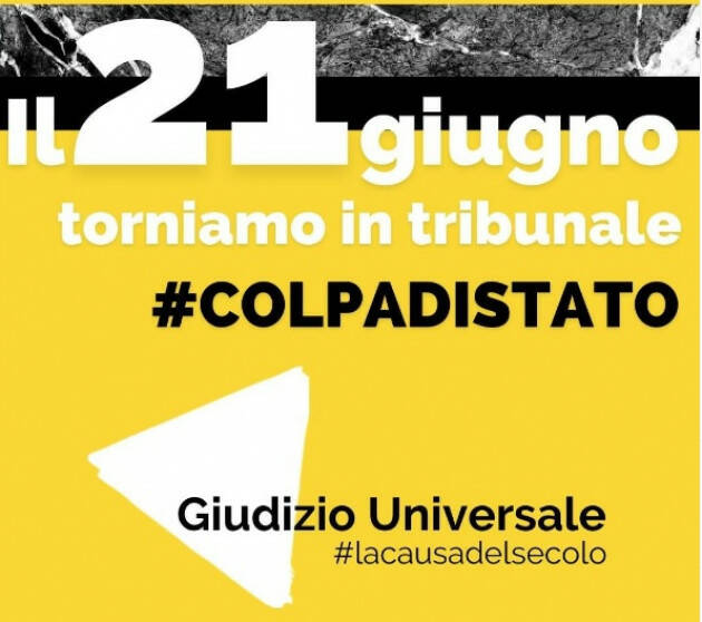 Cremona presidio/flash a sostegno  della denuncia 'Giudizio Universale' il 21 giugno