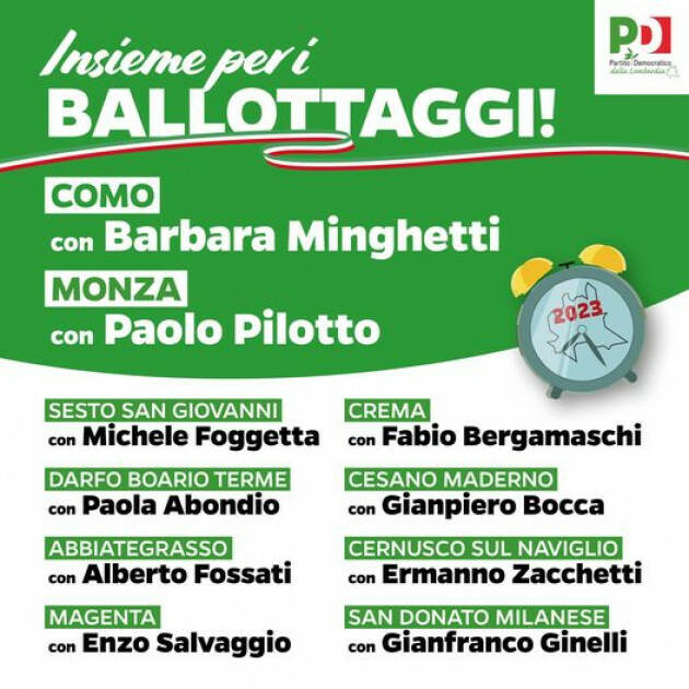 PD primo partito in Lombardia. La destra si batte con coalizioni ampie | Vinicio Peluffo